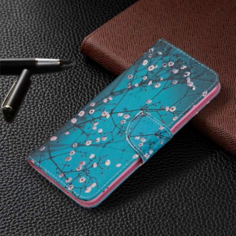 Folio Cover Oppo A94 5G Custodia in pelle Rami Fioriti