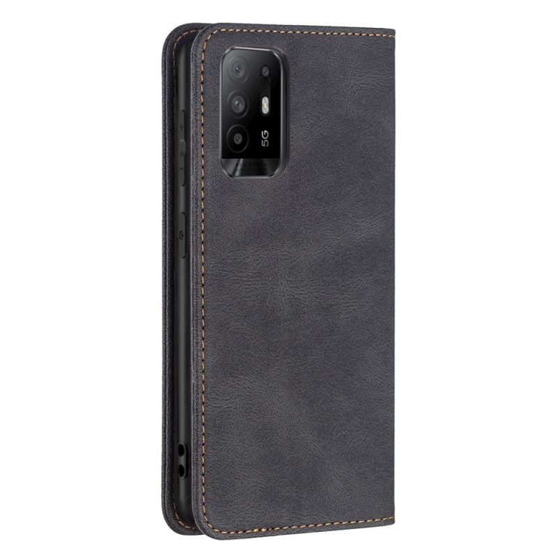 Folio Cover Oppo A94 5G Custodia in pelle Similpelle