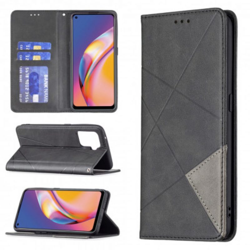 Folio Cover Oppo A94 5G Custodia in pelle Stile D'artista