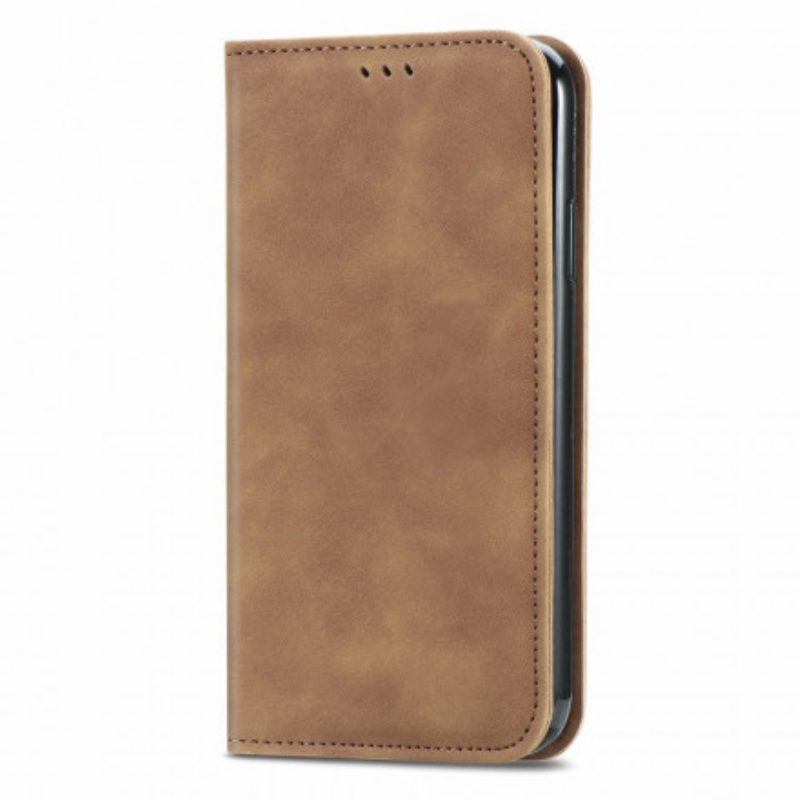 Folio Cover Oppo A94 5G Custodia in pelle Tocco Di Pelle