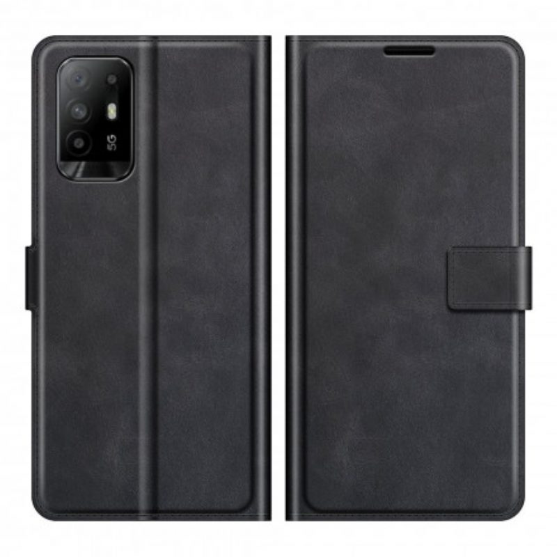 Folio Cover Oppo A94 5G Sottile Effetto Pelle Estremo