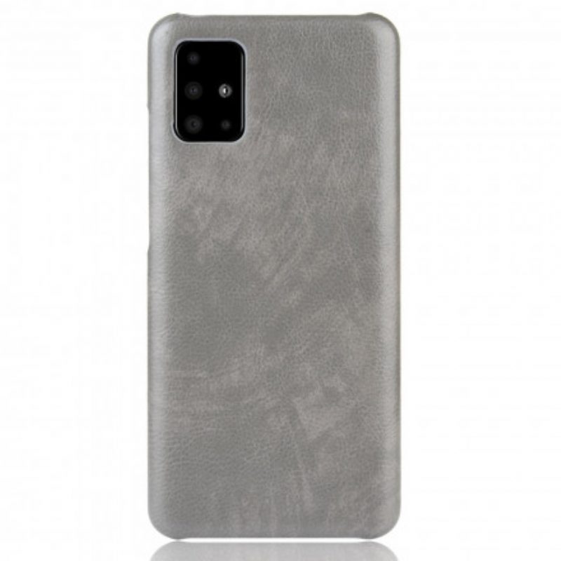 Cover Samsung Galaxy A71 5G Effetto Pelle Litchi