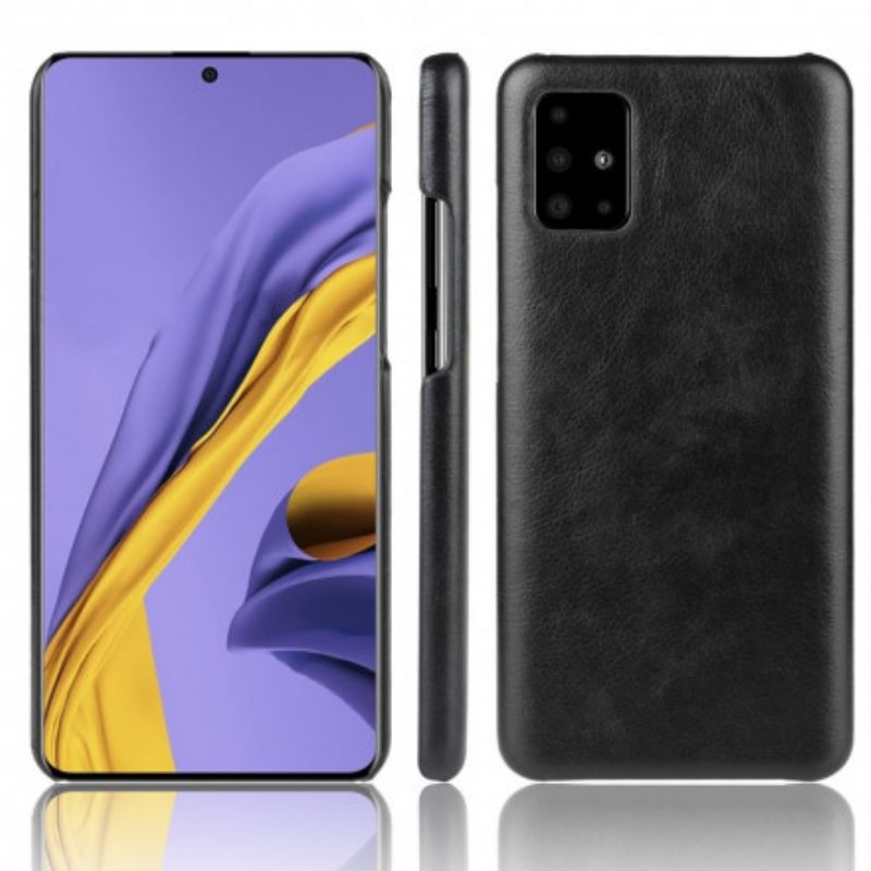 Cover Samsung Galaxy A71 5G Effetto Pelle Litchi