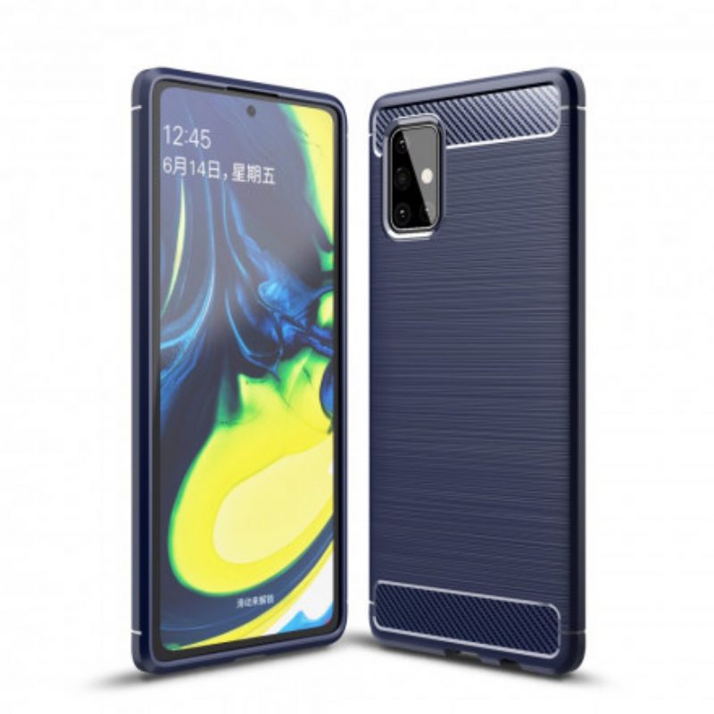 Cover Samsung Galaxy A71 5G Fibra Di Carbonio Spazzolata