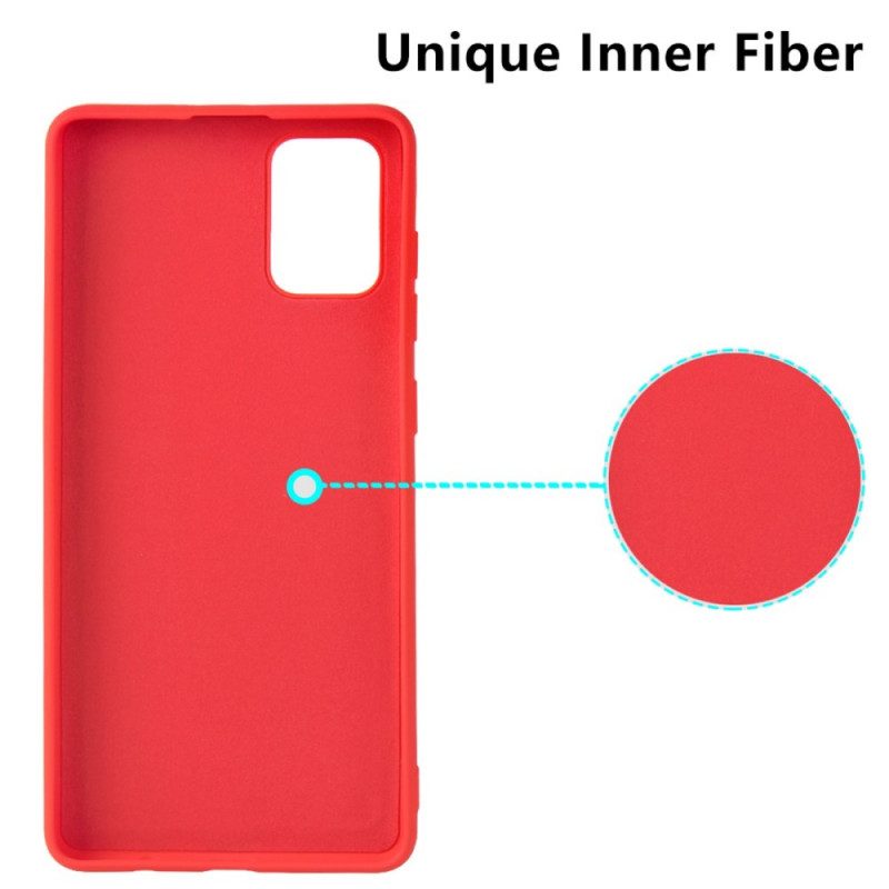 Cover Samsung Galaxy A71 5G Portacarte In Silicone Liquido