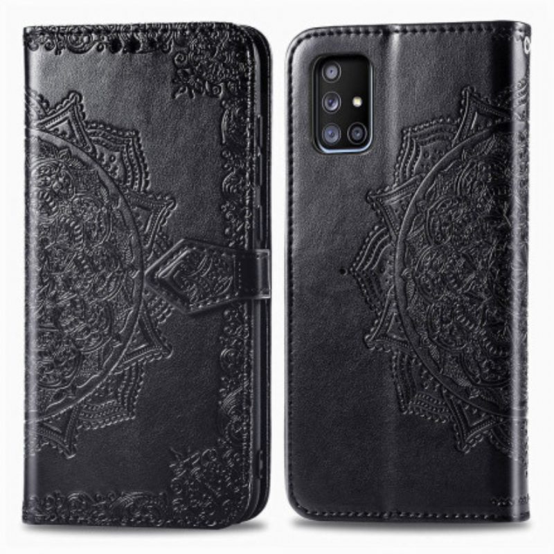 Custodia in pelle Samsung Galaxy A71 5G Mandala Medioevo