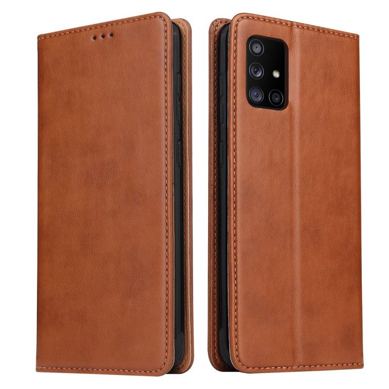 Folio Cover Samsung Galaxy A71 5G Custodia in pelle Pelle Vera