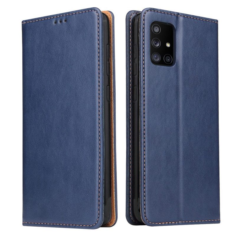 Folio Cover Samsung Galaxy A71 5G Custodia in pelle Pelle Vera