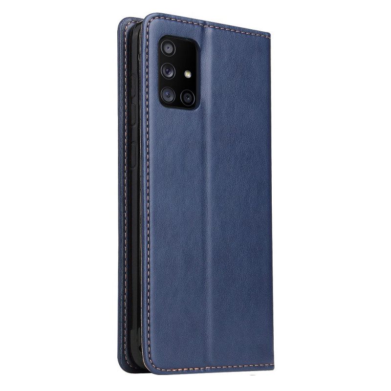 Folio Cover Samsung Galaxy A71 5G Custodia in pelle Pelle Vera