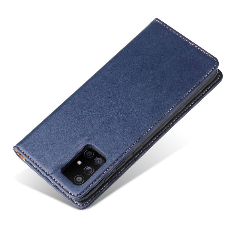 Folio Cover Samsung Galaxy A71 5G Custodia in pelle Pelle Vera