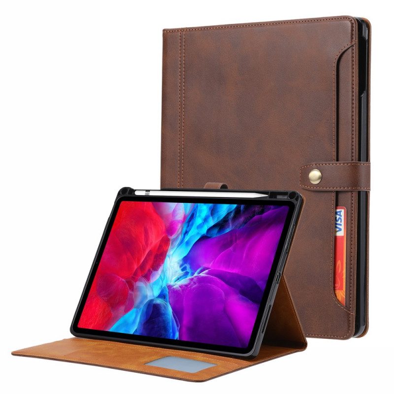 Custodia A Portafoglio iPad Pro 12.9" (2022) Stile Aziendale Con Cinturino