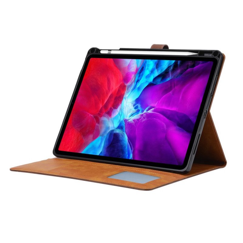 Custodia A Portafoglio iPad Pro 12.9" (2022) Stile Aziendale Con Cinturino