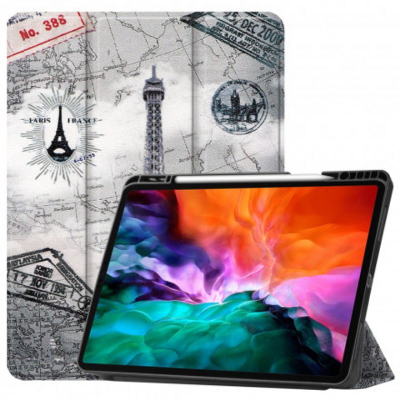 Custodia iPad Pro 12.9" (2022) Porta Stilo Torre Eiffel