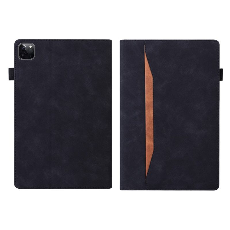 Folio Cover iPad Pro 12.9" (2022) Affari In Pelle Stile