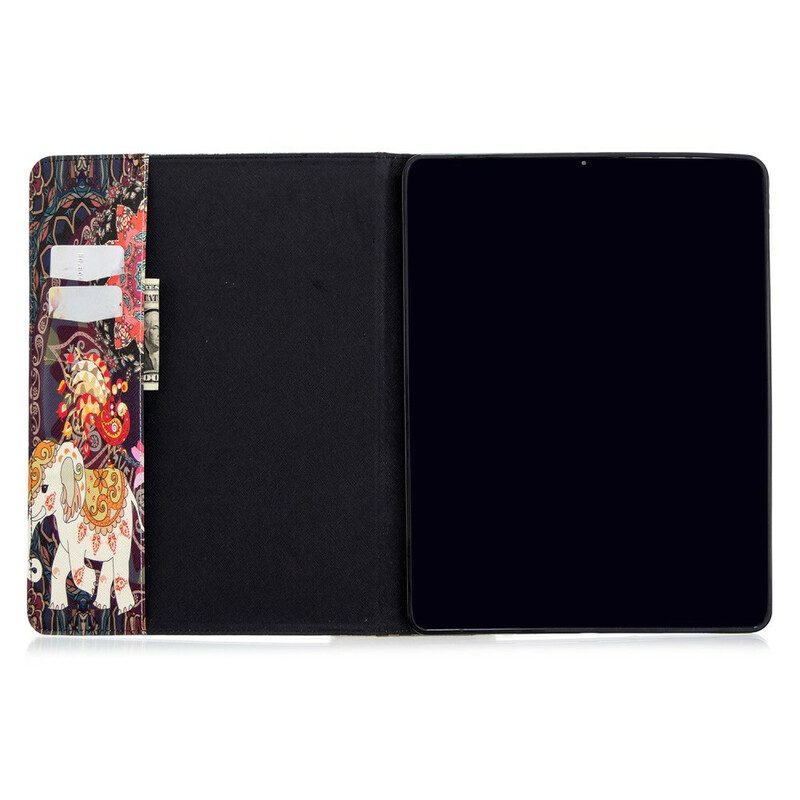 Folio Cover iPad Pro 12.9" (2022) Motivo Con Stampa Elefante