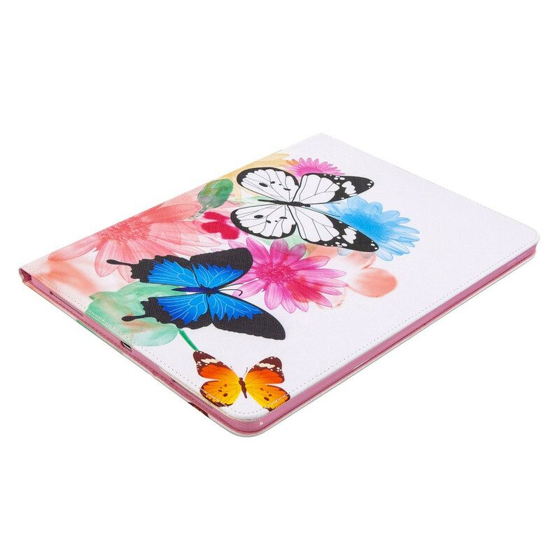 Folio Cover iPad Pro 12.9" (2022) Motivo Stampato Farfalle