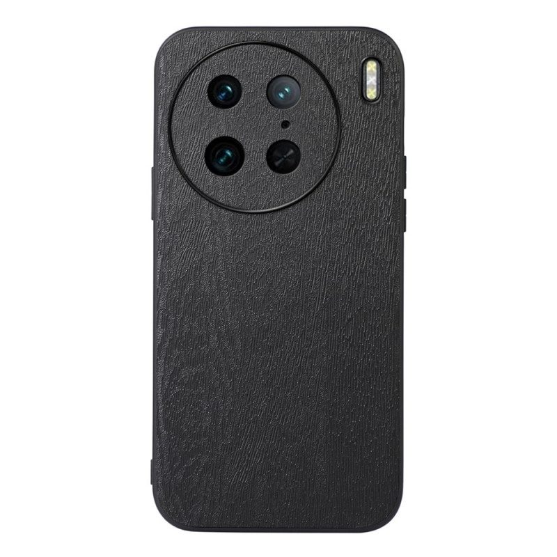 Cover Vivo X90 Pro Ecopelle Effetto Legno