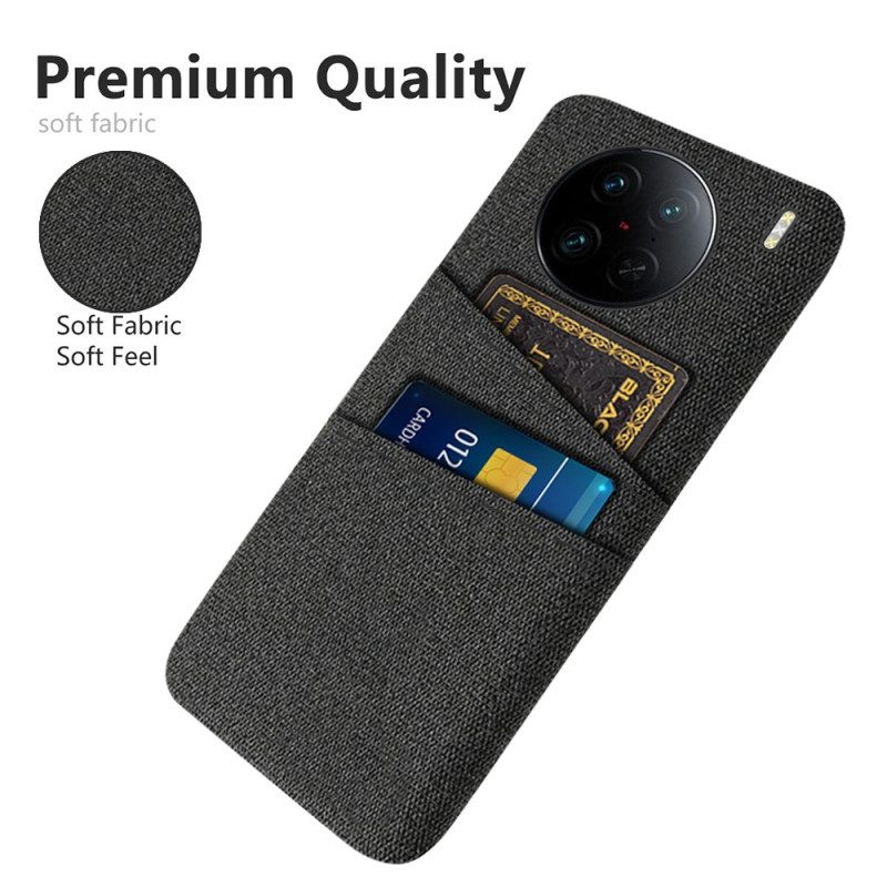 Cover Vivo X90 Pro Panno Porta Carte