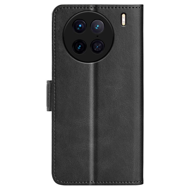 Custodia in pelle Vivo X90 Pro Doppia Chiusura