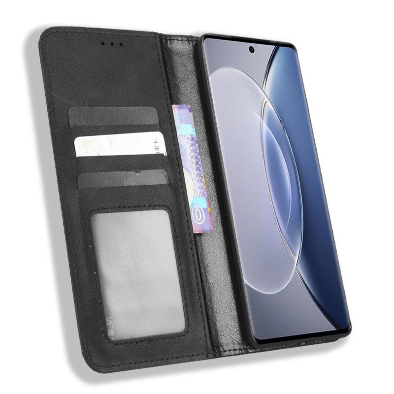 Folio Cover Vivo X90 Pro Custodia in pelle Stilizzato