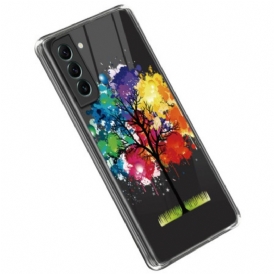 Cover Samsung Galaxy S23 Plus 5G Albero Dell'acquerello Senza Soluzione Di Continuità
