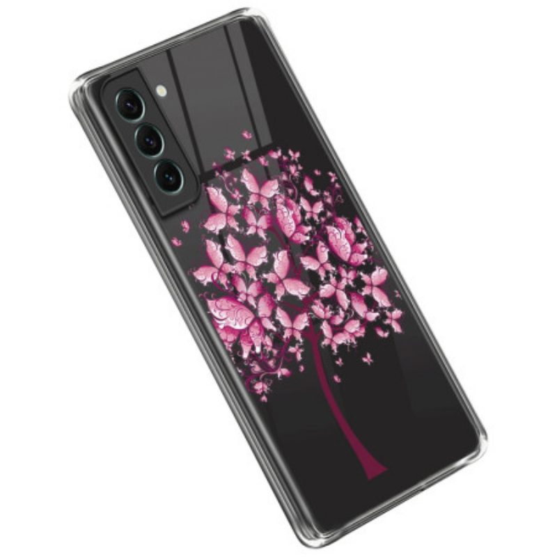 Cover Samsung Galaxy S23 Plus 5G Albero Rosa Senza Soluzione Di Continuità