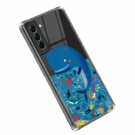 Cover Samsung Galaxy S23 Plus 5G Balena Trasparente