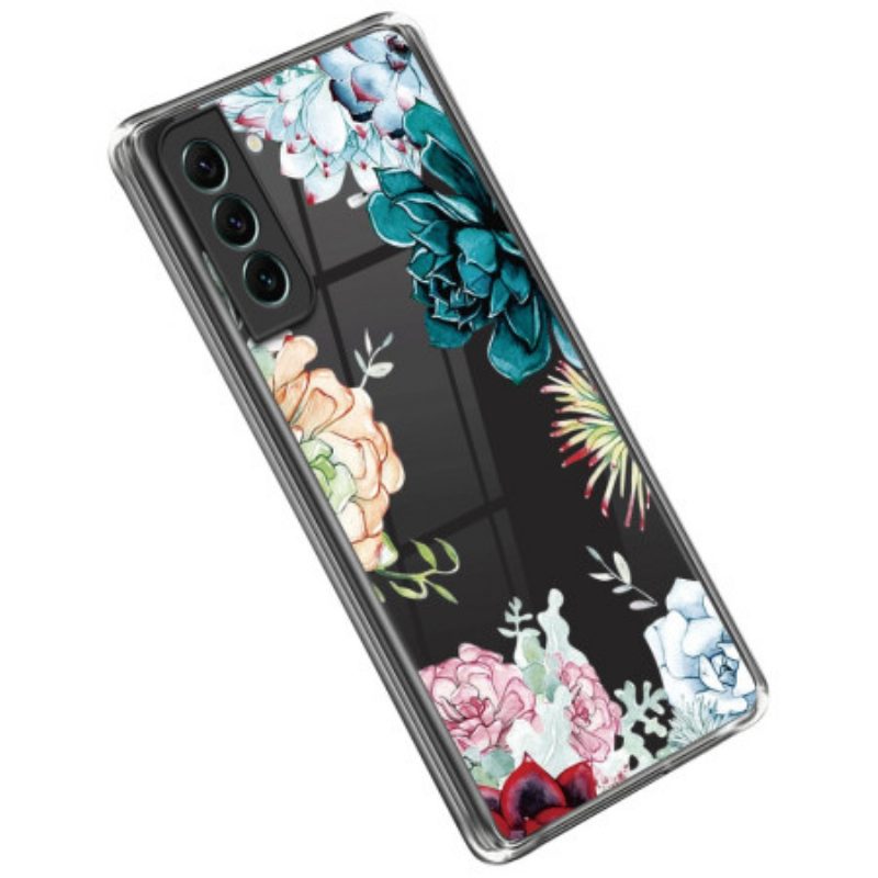 Cover Samsung Galaxy S23 Plus 5G Bouquet Di Fiori Senza Soluzione Di Continuità