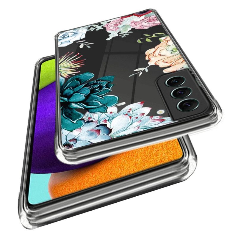 Cover Samsung Galaxy S23 Plus 5G Bouquet Di Fiori Senza Soluzione Di Continuità