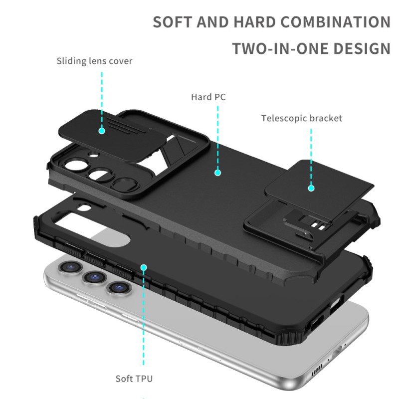 Cover Samsung Galaxy S23 Plus 5G Copertura Per Fotocamera Con Supporto