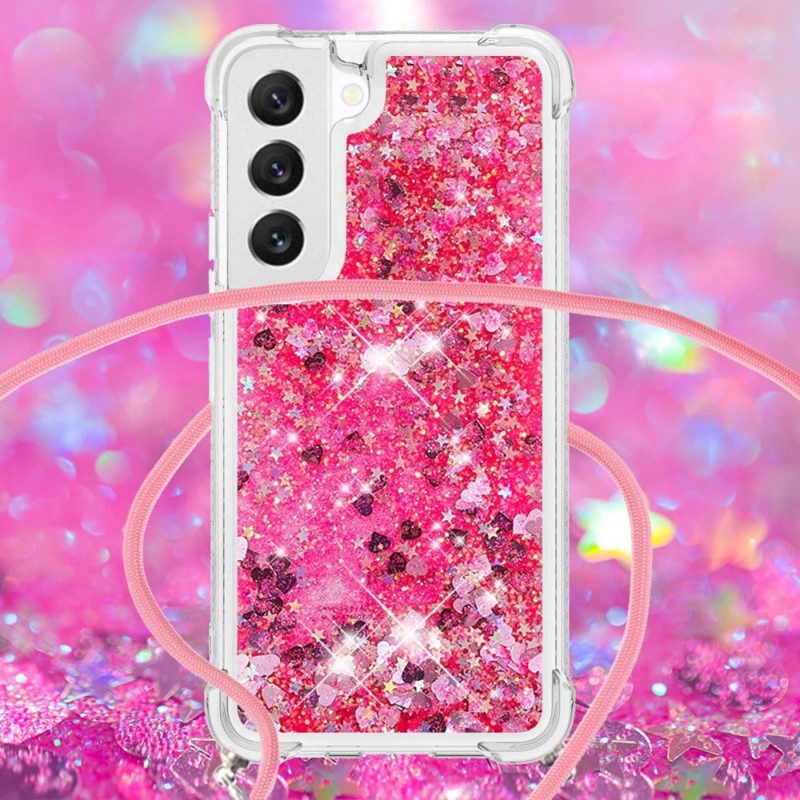 Cover Samsung Galaxy S23 Plus 5G Paillettes Con Coulisse