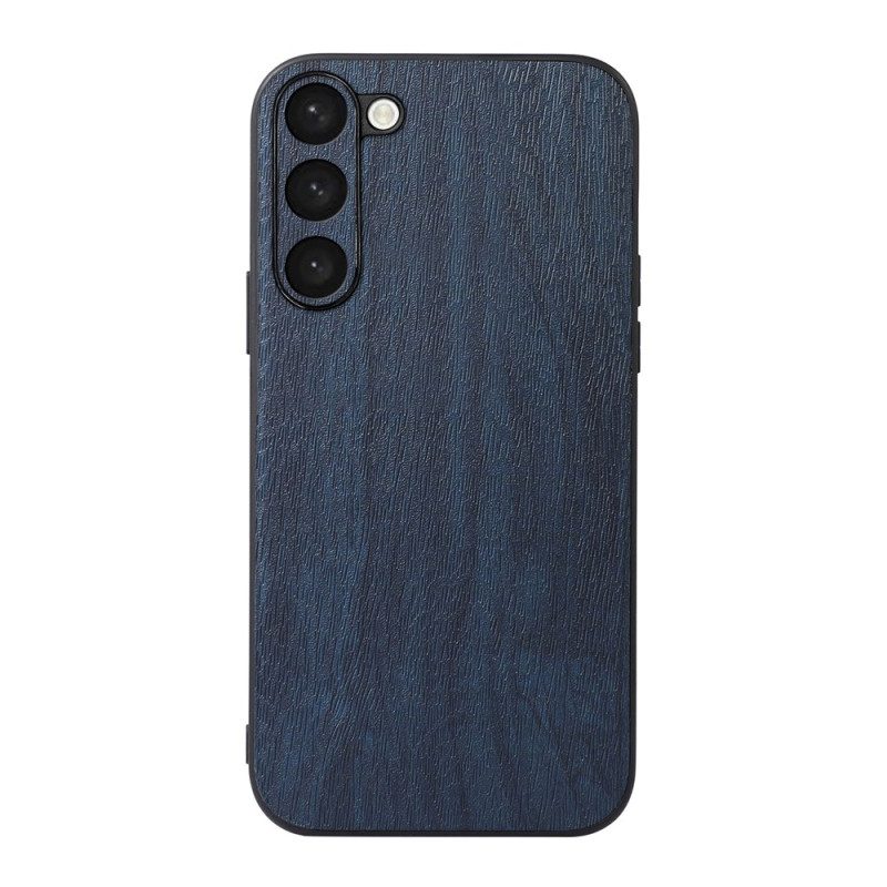 Cover Samsung Galaxy S23 Plus 5G Stile Pelle Effetto Legno