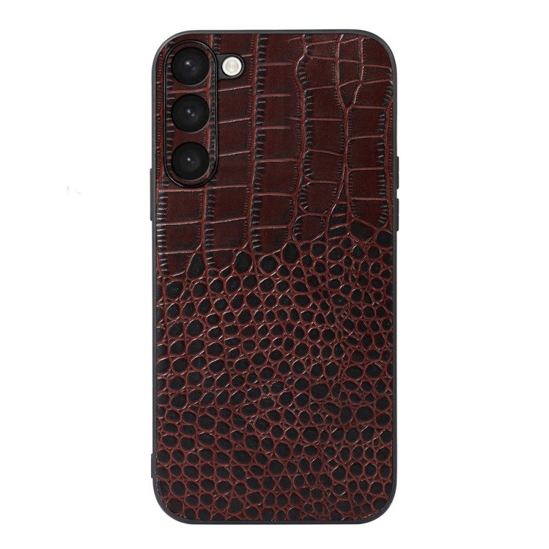 Cover Samsung Galaxy S23 Plus 5G Vera Pelle Stile Coccodrillo