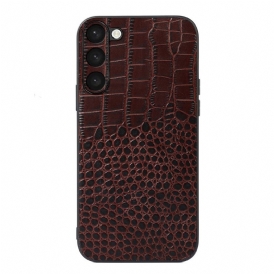 Cover Samsung Galaxy S23 Plus 5G Vera Pelle Stile Coccodrillo