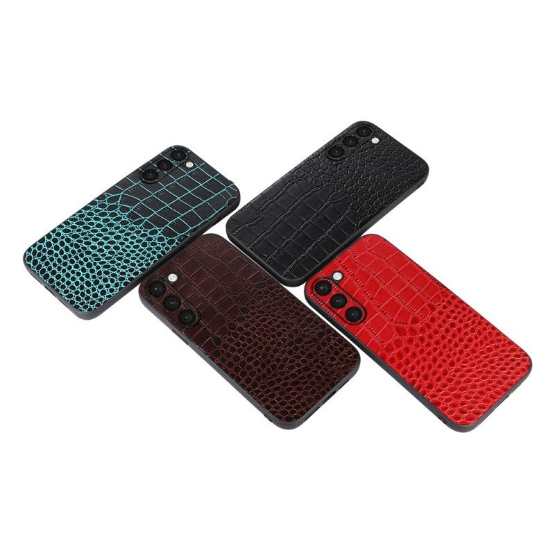 Cover Samsung Galaxy S23 Plus 5G Vera Pelle Stile Coccodrillo