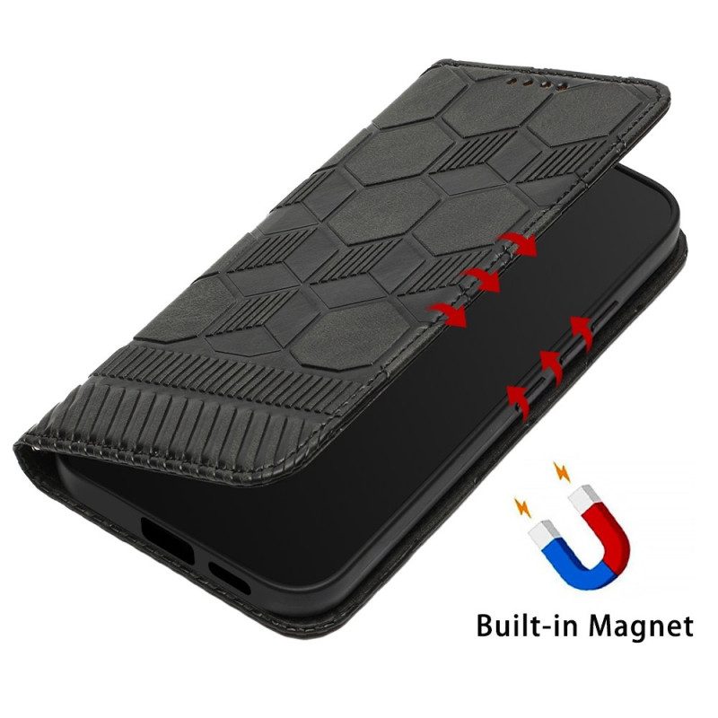 Custodia A Portafoglio Samsung Galaxy S23 Plus 5G Stile Da Calcio Strappy