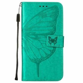 Custodia in pelle Samsung Galaxy S23 Plus 5G Farfalla Barocco Strappy