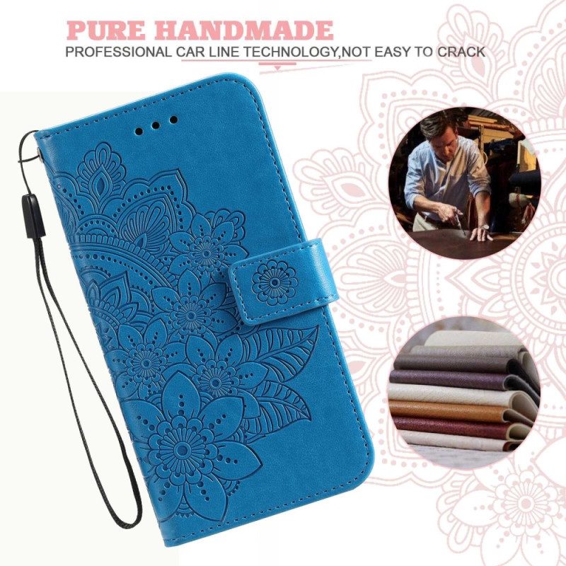 Custodia in pelle Samsung Galaxy S23 Plus 5G Mandala Strappy