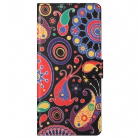 Custodia in pelle Samsung Galaxy S23 Plus 5G Paisley