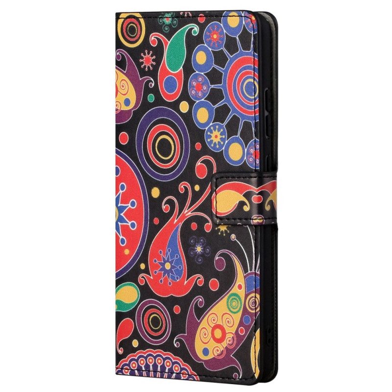 Custodia in pelle Samsung Galaxy S23 Plus 5G Paisley