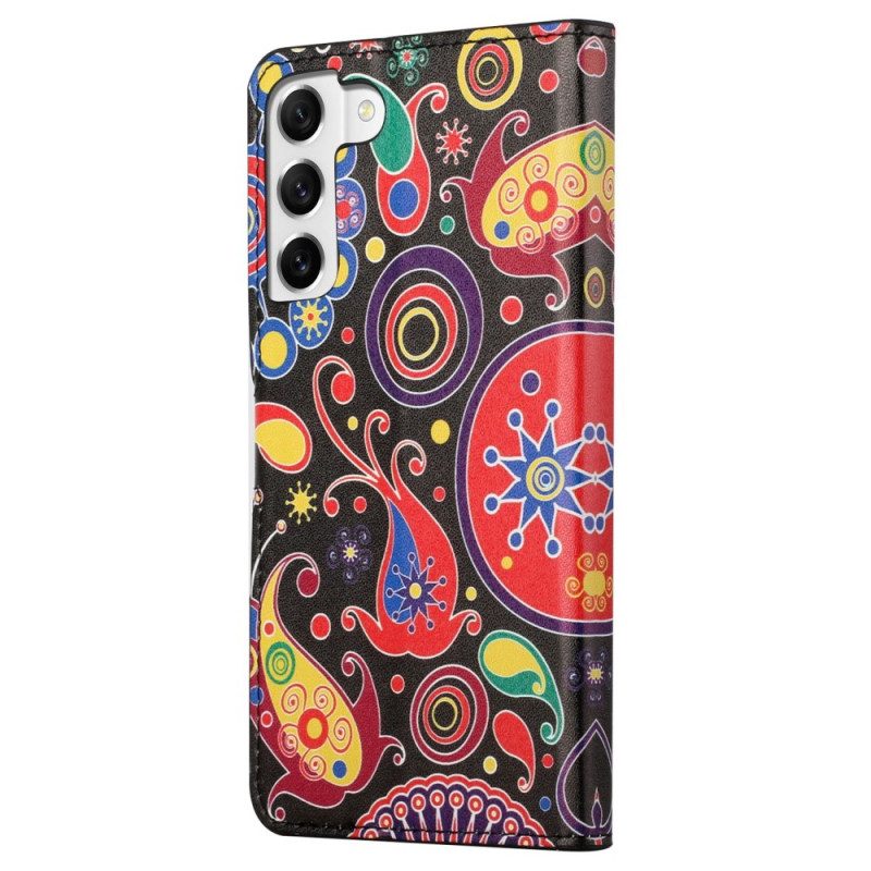 Custodia in pelle Samsung Galaxy S23 Plus 5G Paisley