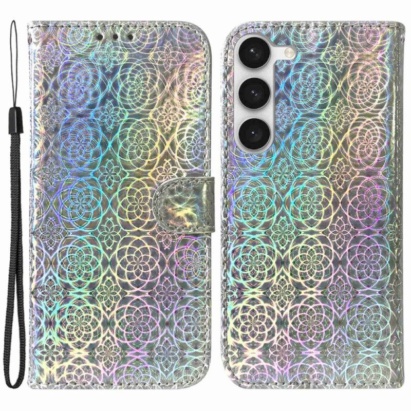 Custodia in pelle Samsung Galaxy S23 Plus 5G Stile Discoteca