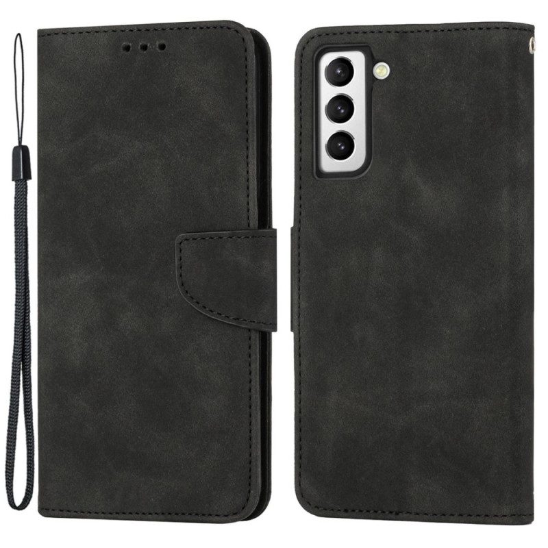 Custodia in pelle Samsung Galaxy S23 Plus 5G Stile Vintage In Pelle