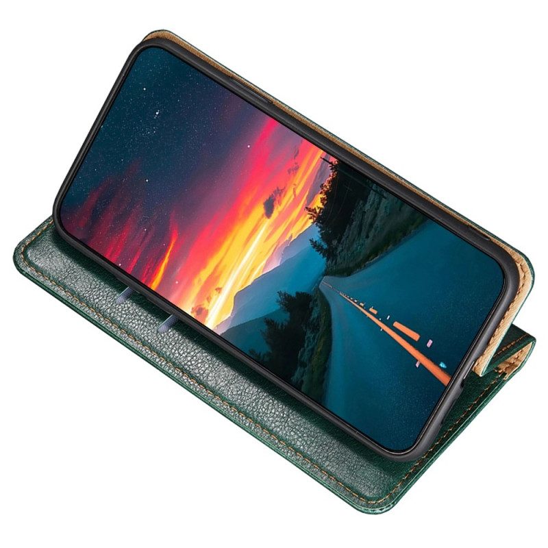 Folio Cover Samsung Galaxy S23 Plus 5G Custodia in pelle Cuciture In Ecopelle