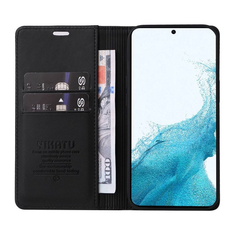 Folio Cover Samsung Galaxy S23 Plus 5G Custodia in pelle Yikatu