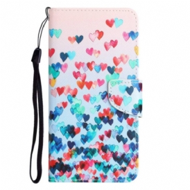 Folio Cover Samsung Galaxy S23 Plus 5G Solo Cuori Strappy