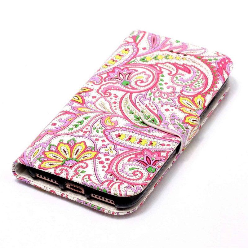 Folio Cover Samsung Galaxy S23 Plus 5G Stile Cashmere Con Spalline