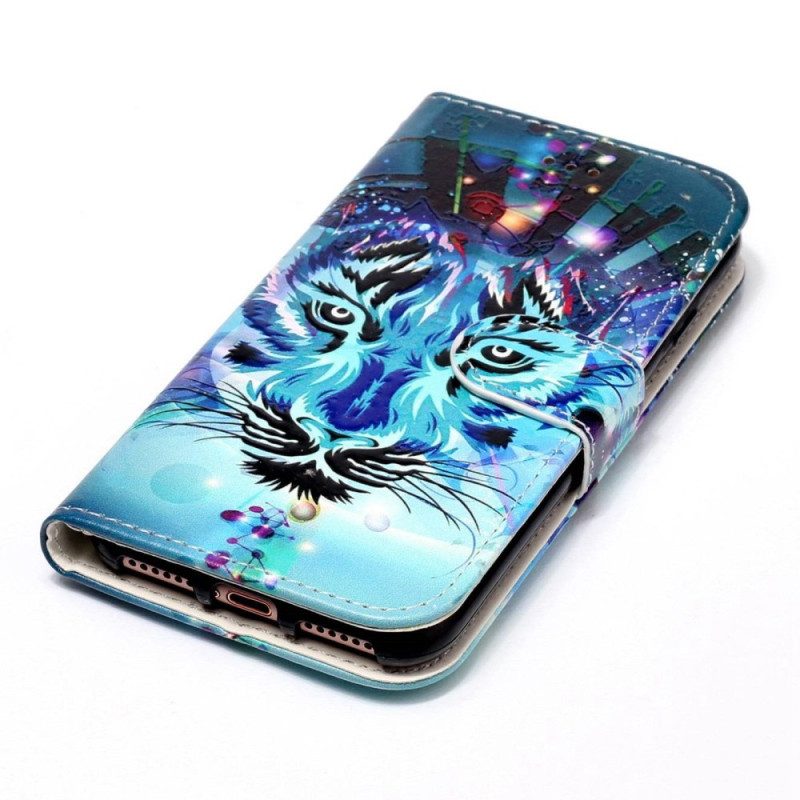 Folio Cover Samsung Galaxy S23 Plus 5G La Tigre Con Cordino