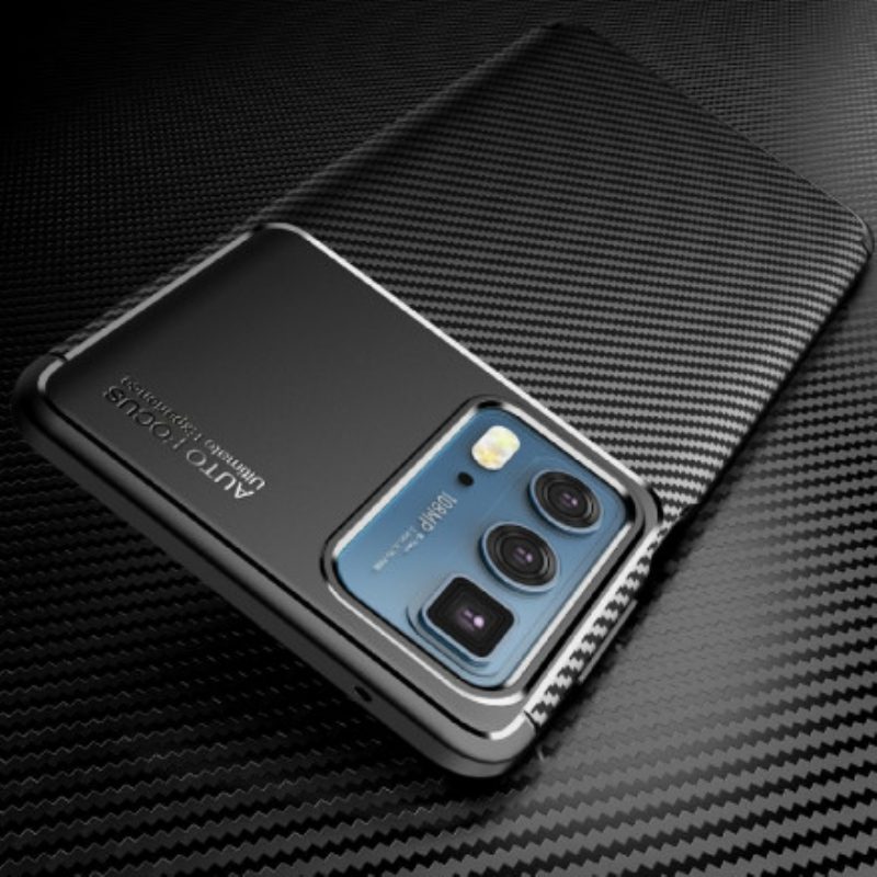 Cover Motorola Edge 20 Pro Struttura Flessibile In Fibra Di Carbonio