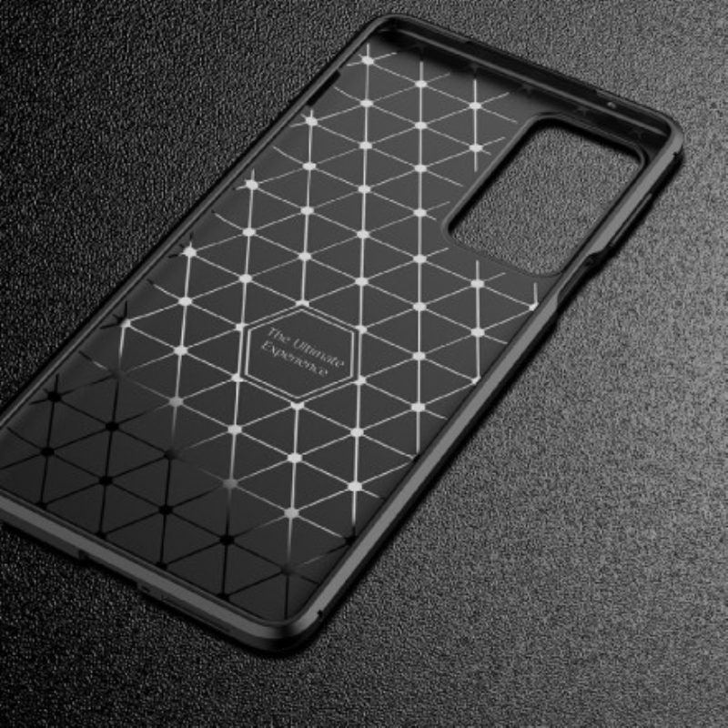 Cover Motorola Edge 20 Pro Struttura Flessibile In Fibra Di Carbonio